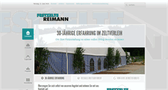 Desktop Screenshot of festzelte-reimann.de